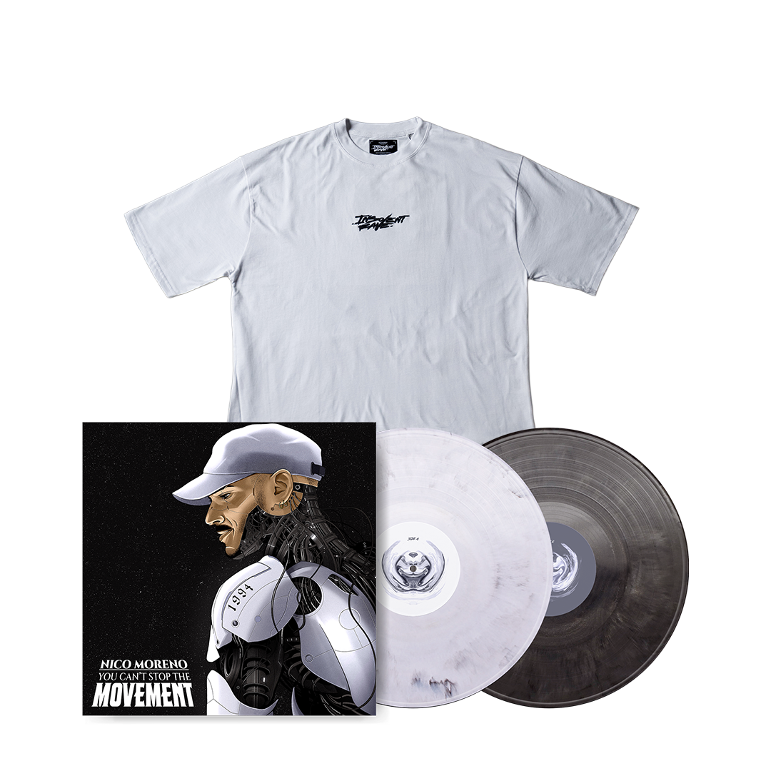 White T-shirt + Vinyl Bundle